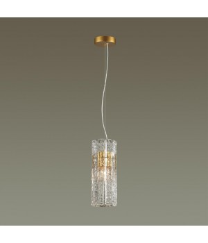 4938/1 HALL ODL22 437 матов.золотой/прозрачный/стекло/ Подвес E14 1*40W MERKALE-foto3