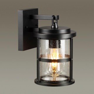 4964/1W NATURE ODL22 569 черный/стекло Ландшафтный настен.светильник E27 1*60W IP44 MAGUS-foto4