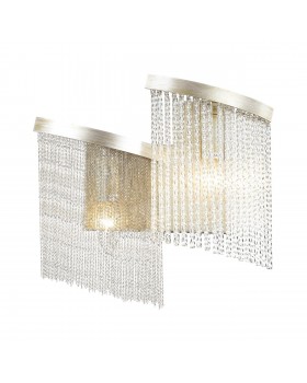 4630/2W HALL ODL20 469 серебристый/стекло/металл.цепочки Бра E14 2*40W 220V GRAZA-foto4