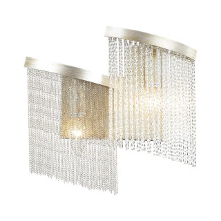 4630/2W HALL ODL20 469 серебристый/стекло/металл.цепочки Бра E14 2*40W 220V GRAZA-foto4