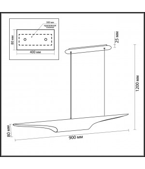 3816/50BG HIGHTECH ODL20 191 черн/золот/мет Подвесной свет-к GU10 LED 2*12W 220V WHITNEY-foto2