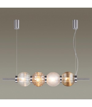 4273/4 MODERN ODL21 335 разноцв/стекл/никель/металл Подвесной светильник IP20 Е14 4*40W FRANCESCA-foto4
