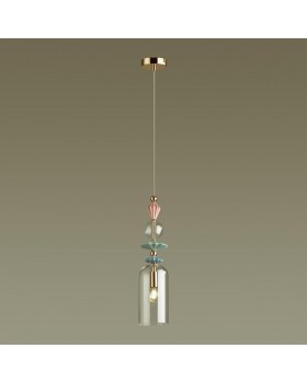 4855/1 CLASSIC ODL_EX22 67 золото/раноцветн./керамика/стекло Подвес E14 1*40W 4855/1 BIZET-foto4