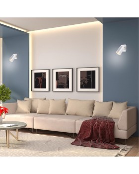 370553 OVER NT19 223 белый Накладной светильник IP20 GU10 50W 230V GUSTO-foto3