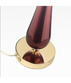 4868/1T STANDING ODL_EX22 57 золотой/бордовый/стекло База для высокой лампы E27 1*60W TOWER-foto7