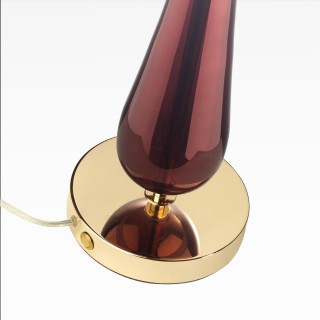 4868/1T STANDING ODL_EX22 57 золотой/бордовый/стекло База для высокой лампы E27 1*60W TOWER-foto7