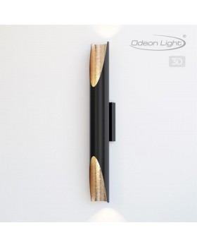 3816/16WL HIGHTECH ODL19 189 черный с золотом/металл Настен.светильник LED 12W 3000К 80х60 WHITNEY-foto8