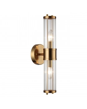 4946/2W DROPS ODL22 539 бронзовый/прозрачный/стекло Настенный светильник E14 1*40W IP44 KEPA-foto4