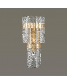 4938/3W HALL ODL22 439 матов.золотой/прозрачный/стекло/ Бра E14 3*40W MERKALE-foto4