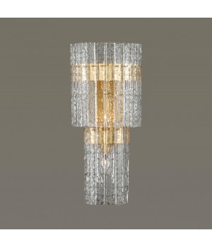 4938/3W HALL ODL22 439 матов.золотой/прозрачный/стекло/ Бра E14 3*40W MERKALE-foto4