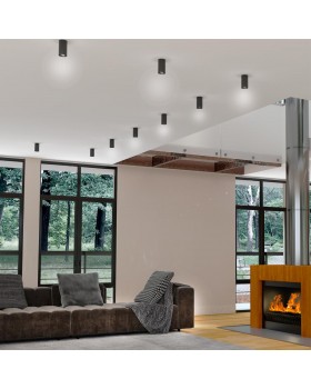 370725 OVER NT21 217 черный Светильник накладной IP20 GU10 9W 235V ELINA-foto3