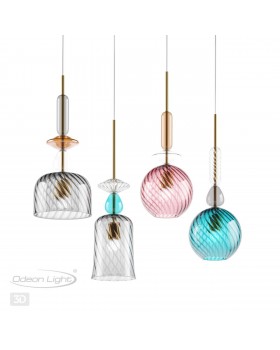 4648/1 PENDANT ODL20 342 золотой/синий/разноцветный Подвес E27 60W 220V BELLA-foto6