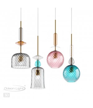 4648/1 PENDANT ODL20 342 золотой/синий/разноцветный Подвес E27 60W 220V BELLA-foto6