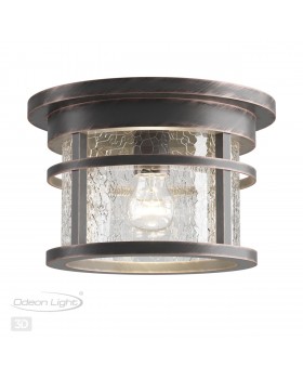 4044/1C NATURE ODL18 589 коричневый/патина Уличный потолочный светильник IP44 E27 60W 220V VIRTA-foto4