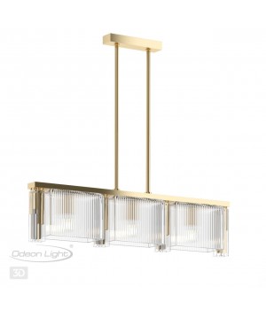 4877/3 HALL ODL_EX22 59 золотой/прозрачный/стекло Люстра E14 3*40W GATSBY-foto5