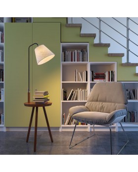 4666/1F HALL ODL20 553 темное дерево/рогожка Торшер E27 1*60W 220V KALDA-foto3