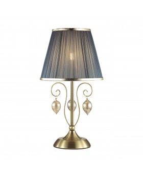 3921/1T CLASSIC ODL18 497 бронза/ткань/стекло Настольная лампа IP20 E14 40W 220V NIAGARA-foto6