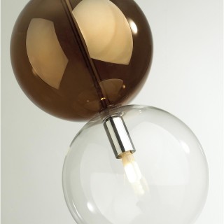 4980/1B PENDANT ODL22 298 хром/коричневый/стекло Подвес G9 1*40W TWIXY-foto7