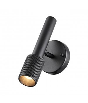 4238/1W HIGHTECH ODL21 233 черный/металл Настенный св-ник выкл на плафоне IP20 LED GU10 max 10W MEHARI-foto5