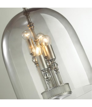 4882/4 NEO ODL_EX22 61 серебрист.с патиной/дымчатый/стекло Подвес E14 4*40W BELL-foto7