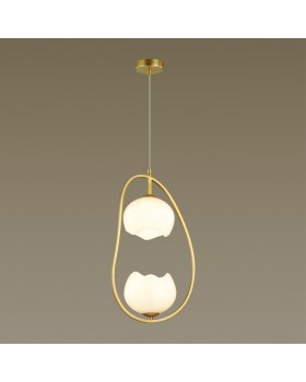 4873/2 MODERN ODL_EX22 85 золотой/белый/стекло Подвес E14 2*40W WATERLILY-foto4