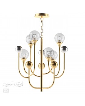 4785/6 HALL ODL21 458 золото/серебрист./металл//стекло Люстра E14 6*40W KELLI-foto5