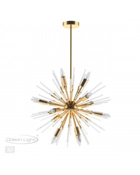 4849/12 HALL ODL21 208 золотой/прозрачный Люстра E14 12*40W KADRILIA-foto5