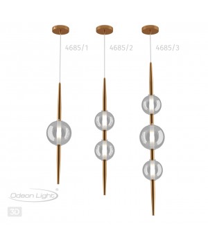 4685/1 PENDANT ODL20 295 медный/прозрачный Подвес G9 5W 220V LAZIA-foto6