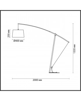 4061/1F MODERN (В 3-Х КОРОБКАХ) ODL19 551 черный Торшер E27 60W BRONX-foto2
