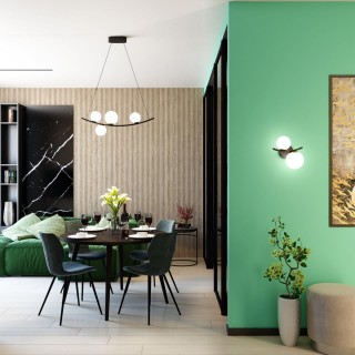 4267/2W MODERN ODL21 339 бел.матов. акрил/ черн/металл Настенный светильник Е14 2*40W DINO-foto3