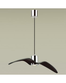 4901/1B PENDANT ODL22 289 чёрный/хром/стекло Подвес GU10 1*5W BIRDS-foto4