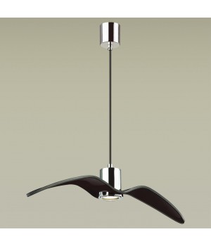 4901/1B PENDANT ODL22 289 чёрный/хром/стекло Подвес GU10 1*5W BIRDS-foto4