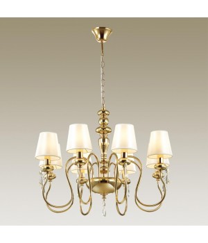 4723/8 CLASSIC ODL20 453 золотой/белый Люстра E14 8*40W 220V MEKI-foto3