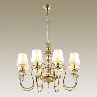 4723/8 CLASSIC ODL20 453 золотой/белый Люстра E14 8*40W 220V MEKI-foto3