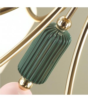 4861/7C CLASSIC ODL_EX21 72 золото/разноцветн./керамика/стекло Люстра потолочная E14 7*40W CANDY-foto7