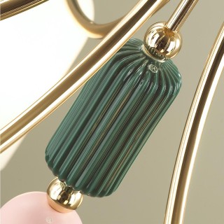 4861/7C CLASSIC ODL_EX21 72 золото/разноцветн./керамика/стекло Люстра потолочная E14 7*40W CANDY-foto7