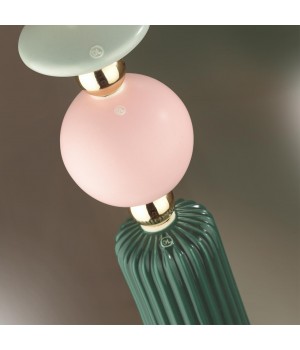 4861/1 CLASSIC ODL_EX21 75 золото/разноцветн./керамика/стекло Подвес E14 1*40W CANDY-foto7