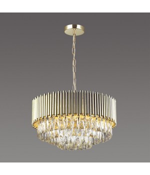 4120/9 HALL ODL19 431 золото/хрусталь Люстра E14 12*40W PALLADA-foto3