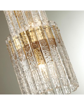 4938/4 HALL ODL22 439 матов.золотой/прозрачный/стекло/ Люстра E14 4*40W MERKALE-foto7