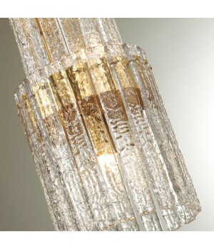 4938/4 HALL ODL22 439 матов.золотой/прозрачный/стекло/ Люстра E14 4*40W MERKALE-foto7