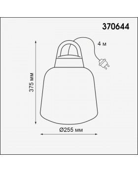 370644 STREET NT19 333 белый абажур/черная арматура Подвесной светильник IP44 Е27 60W 220-240V CONTE-foto2