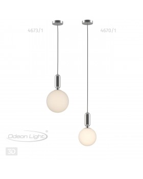 4670/1 PENDANT ODL20 308 хром/белый Подвес E27 1*40W (тип лампы СВЕЧА) 220V OKIA-foto5