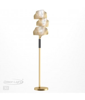 4870/3F HALL ODL_EX22 51 золотой/чёрный/стекло Торшер E14 3*40W VENTAGLIO-foto4