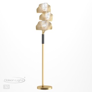 4870/3F HALL ODL_EX22 51 золотой/чёрный/стекло Торшер E14 3*40W VENTAGLIO-foto4