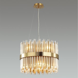 4786/12A HALL ODL21 456 золото/металл/стекло Люстра E14 12*40W VIKETA-foto4