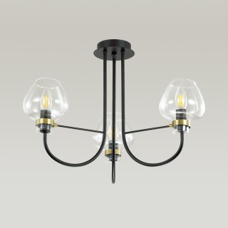 3708/3C LOFTI LN19 202 черный Люстра потолочная E14 3*40W 220V ILONA-foto3