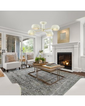 4531/4C MODERNI LN21 137 белый, матовое золото Люстра потолочная E14 4*40W 220V NOELLE-foto3