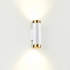 4286/2W HIGHTECH ODL22 263 белый/золотистый/металл Настенный светильник IP20 LED GU10 max 2*10W AD ASTRUM