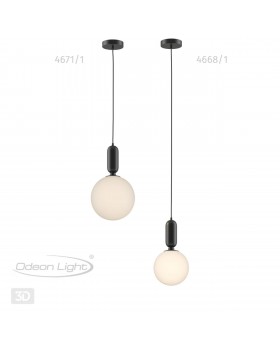 4668/1 PENDANT ODL20 309 черный/белый Подвес E27 1*40W (тип лампы СВЕЧА) 220V OKIA-foto5