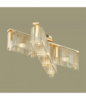 4877/5C HALL ODL_EX22 59 золотой/прозрачный/стекло Люстра потолочная E14 5*40W GATSBY-foto4
